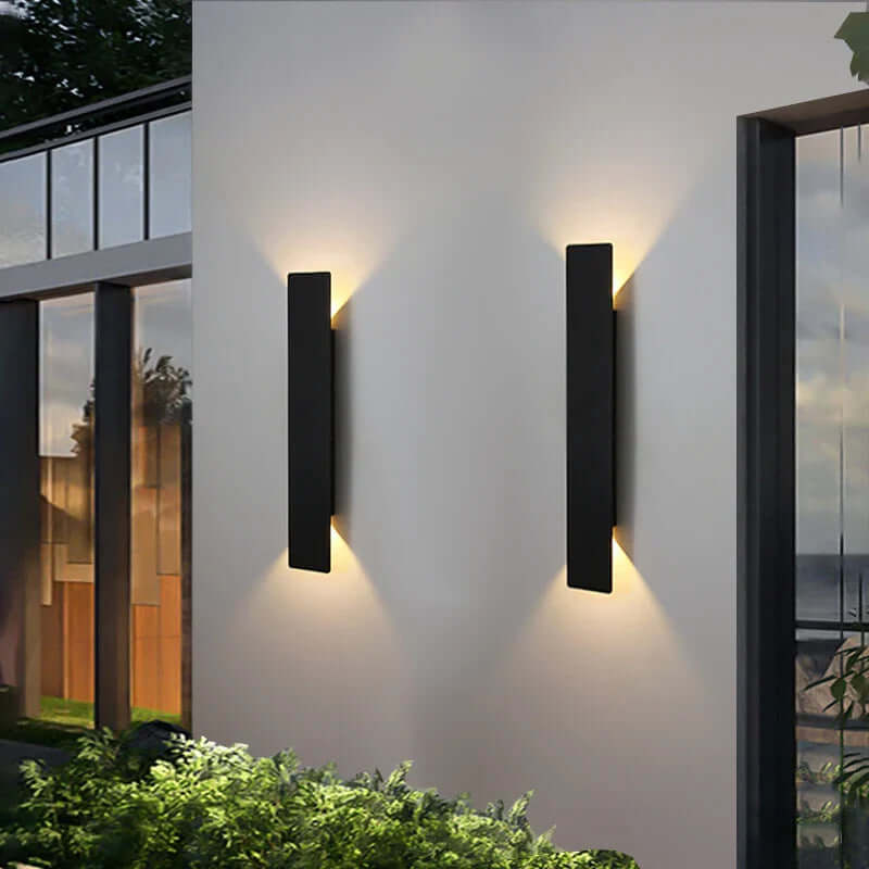 Aluminium LED-Wandlamp Waterdicht IP65 Zwart Wit Buiten Binnen Elegant Design Energiezuinig Sfeervol | Sulvida