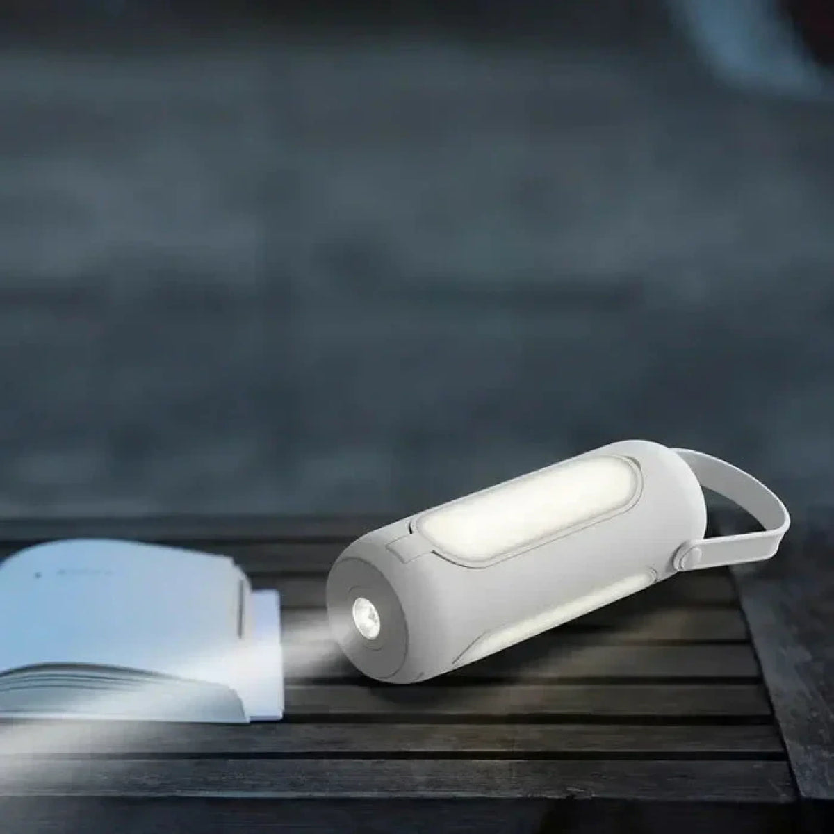 Draagbare LED-lamp oplaadbaar met zaklamp voor binnen en buiten 720 lumen dimbaar licht camping wandelen | Sulvida