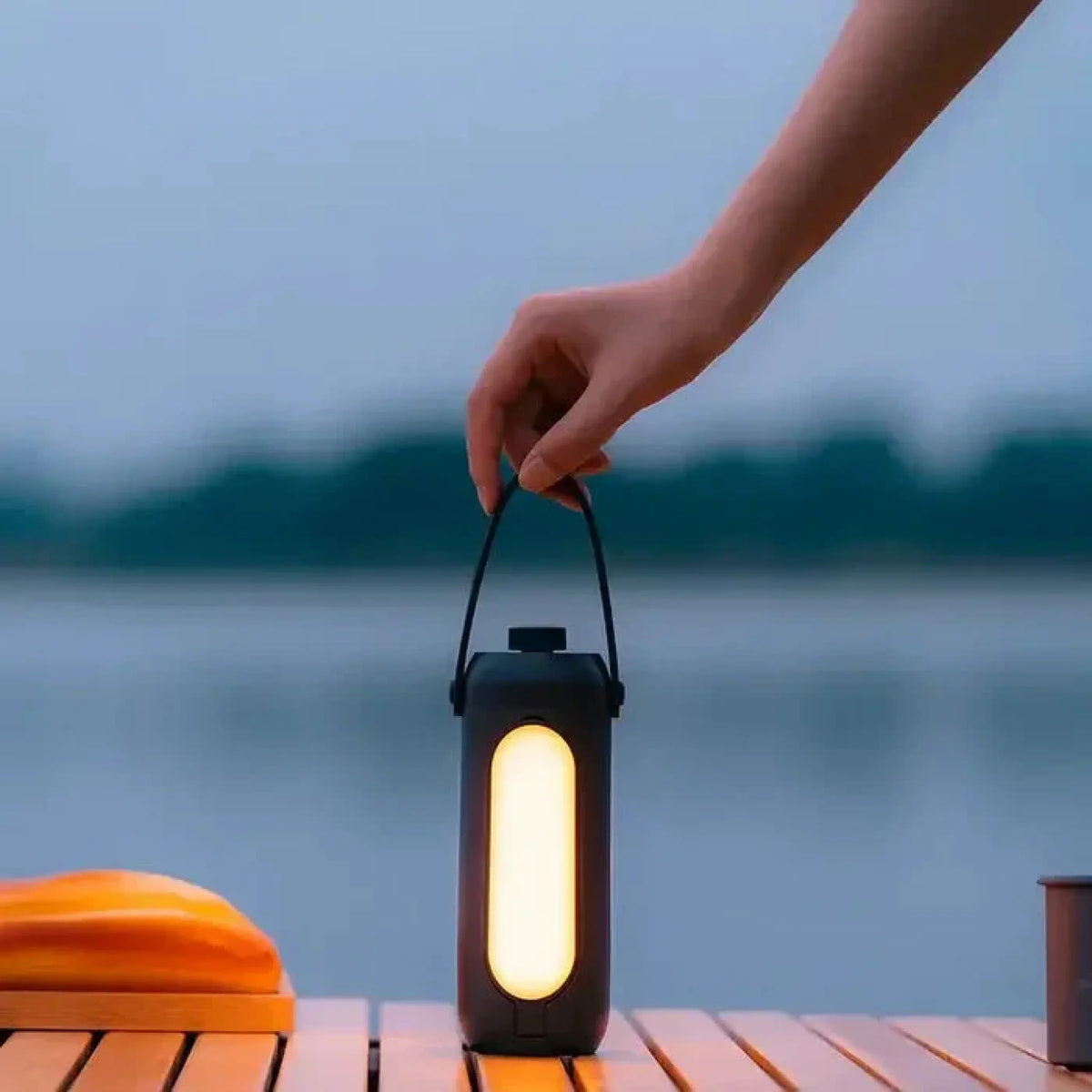 Draagbare LED-lamp oplaadbaar met zaklamp voor binnen en buiten 720 lumen dimbaar licht camping wandelen | Sulvida