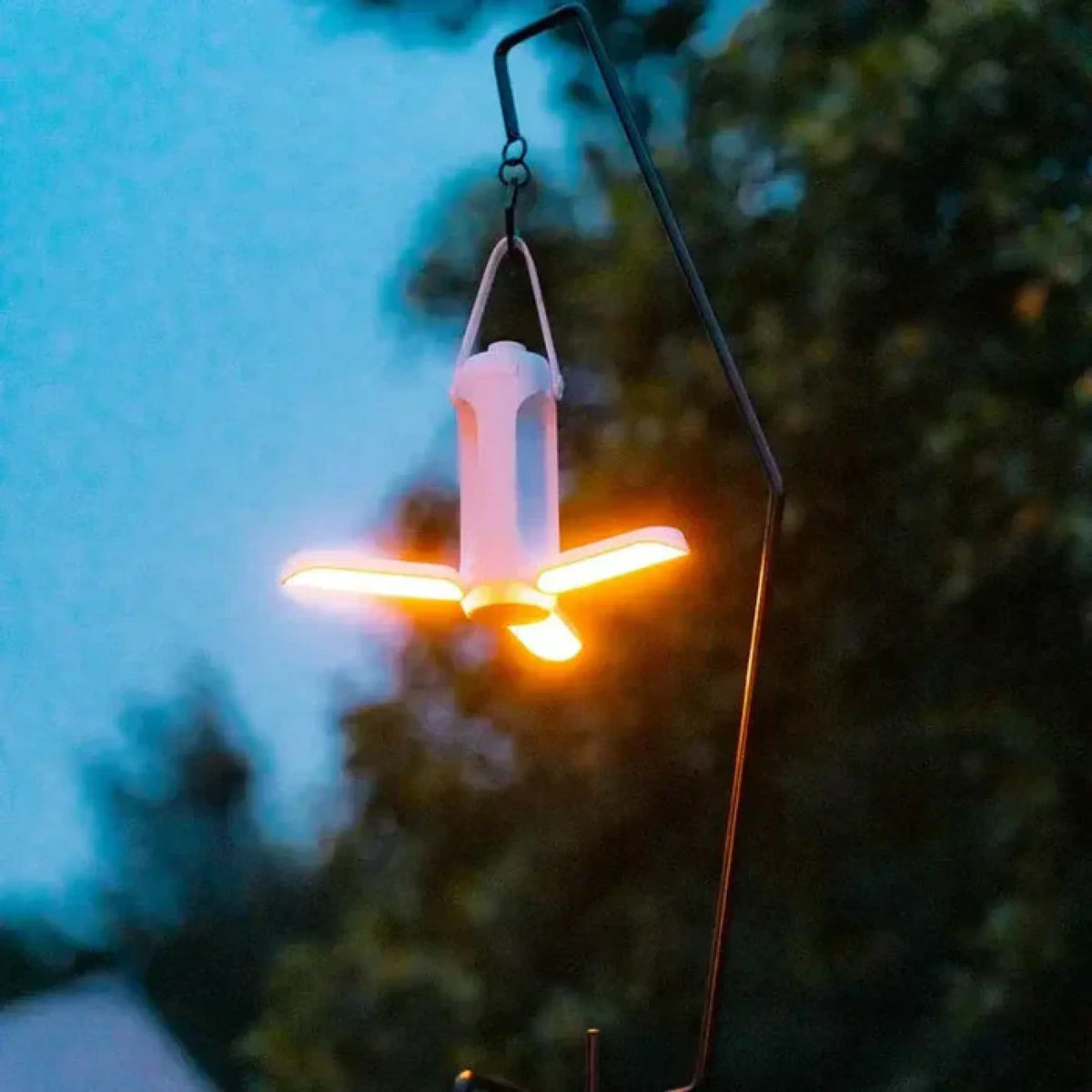 Draagbare LED-lamp oplaadbaar met zaklamp voor binnen en buiten 720 lumen dimbaar licht camping wandelen | Sulvida