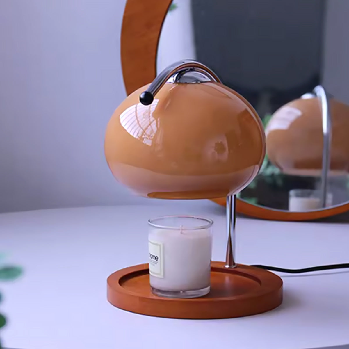 Glazen Kaarsenwarmer Lamp Dimbaar Retro Design Tafellamp Geurkaars Verwarmer Sfeerlicht Woonkamer Decoratie | Sulvida