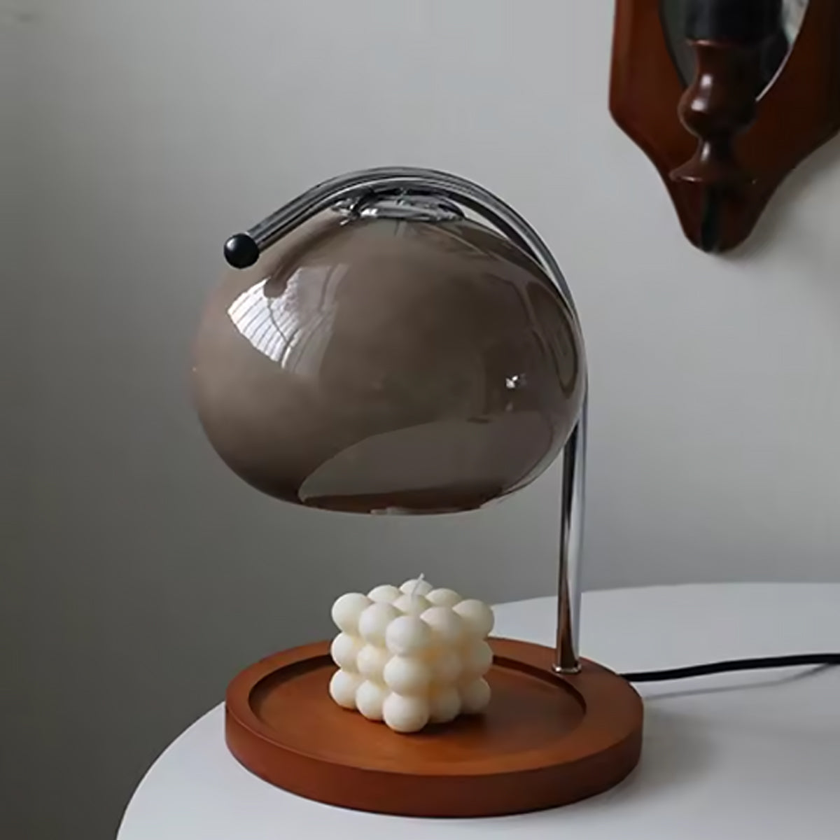 Glazen Kaarsenwarmer Lamp Dimbaar Retro Design Tafellamp Geurkaars Verwarmer Sfeerlicht Woonkamer Decoratie | Sulvida