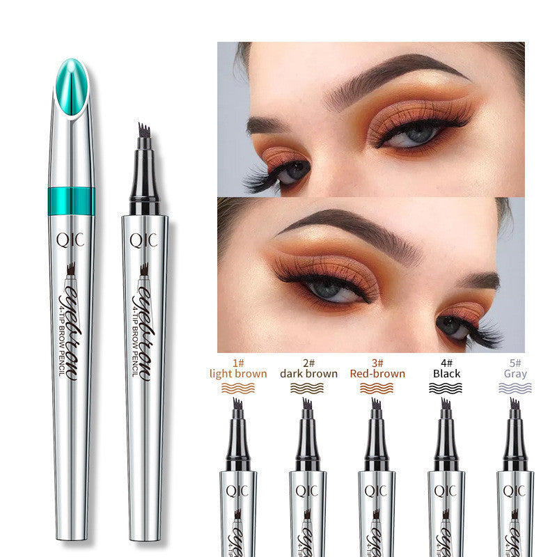 Wenkbrauwpotlood 3D Precisie Natuurlijke Haartjes Zwart Bruin Grijs Langdurig Make-up Uitwisbaar Tool | Sulvida