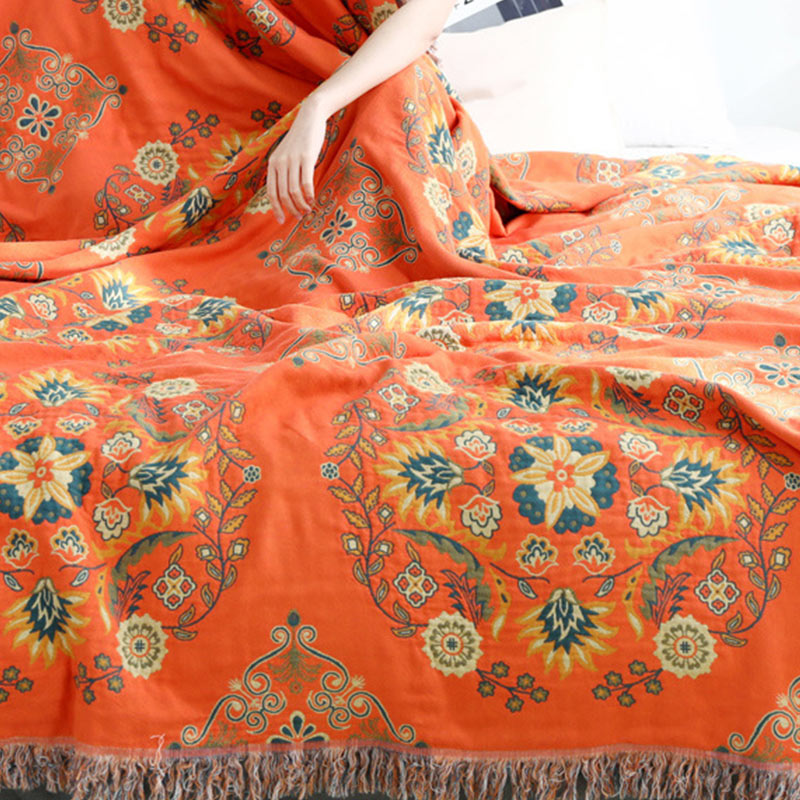 Omkeerbare Quilt met Bloemenpatroon Lichtgewicht Ademend Dekbed Dubbelzijdig Multifunctioneel 150x200 tot 230x250cm voor Alle Seizoenen | Sulvida