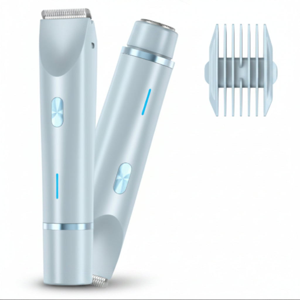 Elektrische Onthaarshaver 2-in-1 voor Vrouwen Lichaam Bikinilijn Oksels Oplaadbaar Nat Droog Gebruik | Sulvida