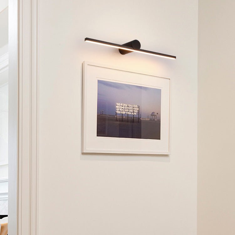 Oplaadbare Wandlamp Zwart met Afstandsbediening 60 80 100 120cm LED Dimbaar Boven Spiegel Badkamer Verlichting | Sulvida