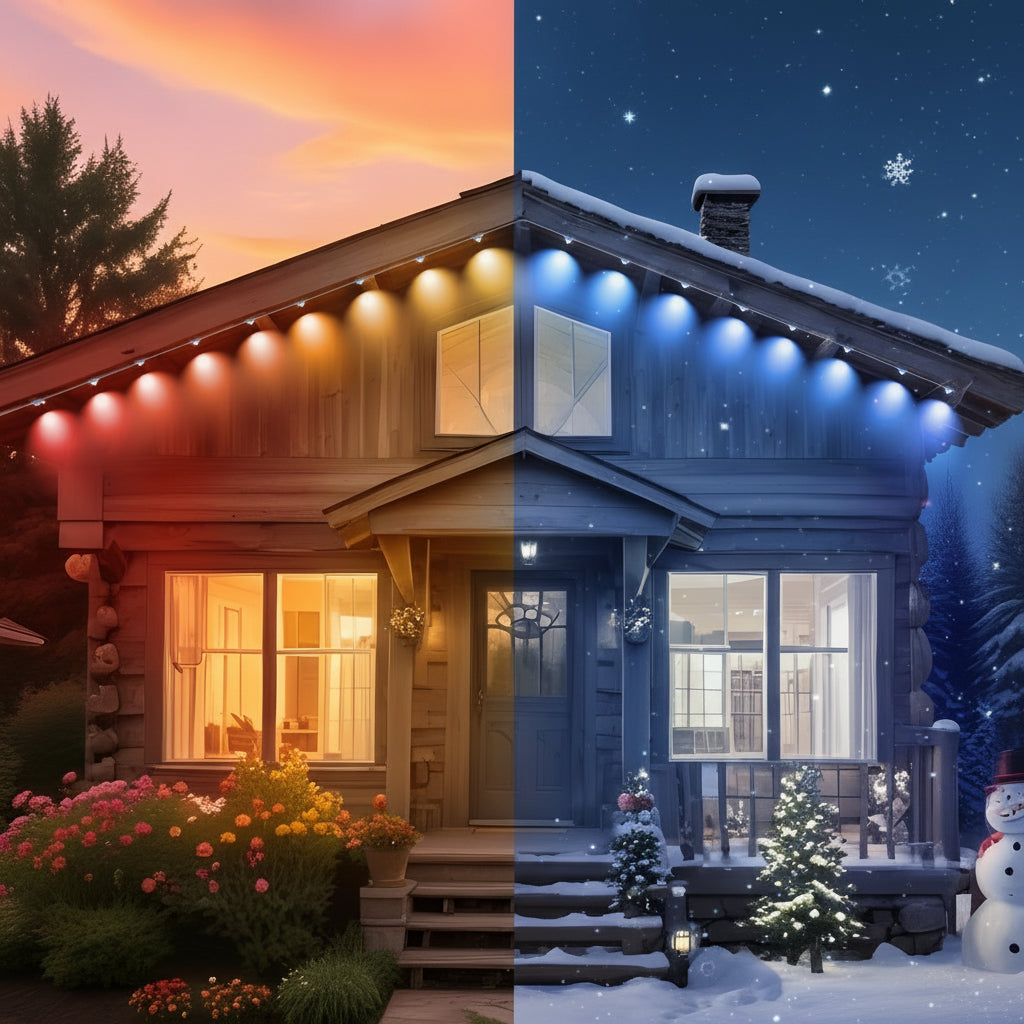 Slimme Dakrandverlichting LED 15m 30m App Bediening Multicolor Buitenverlichting Feestdagen Tuin Decoratie | Sulvida