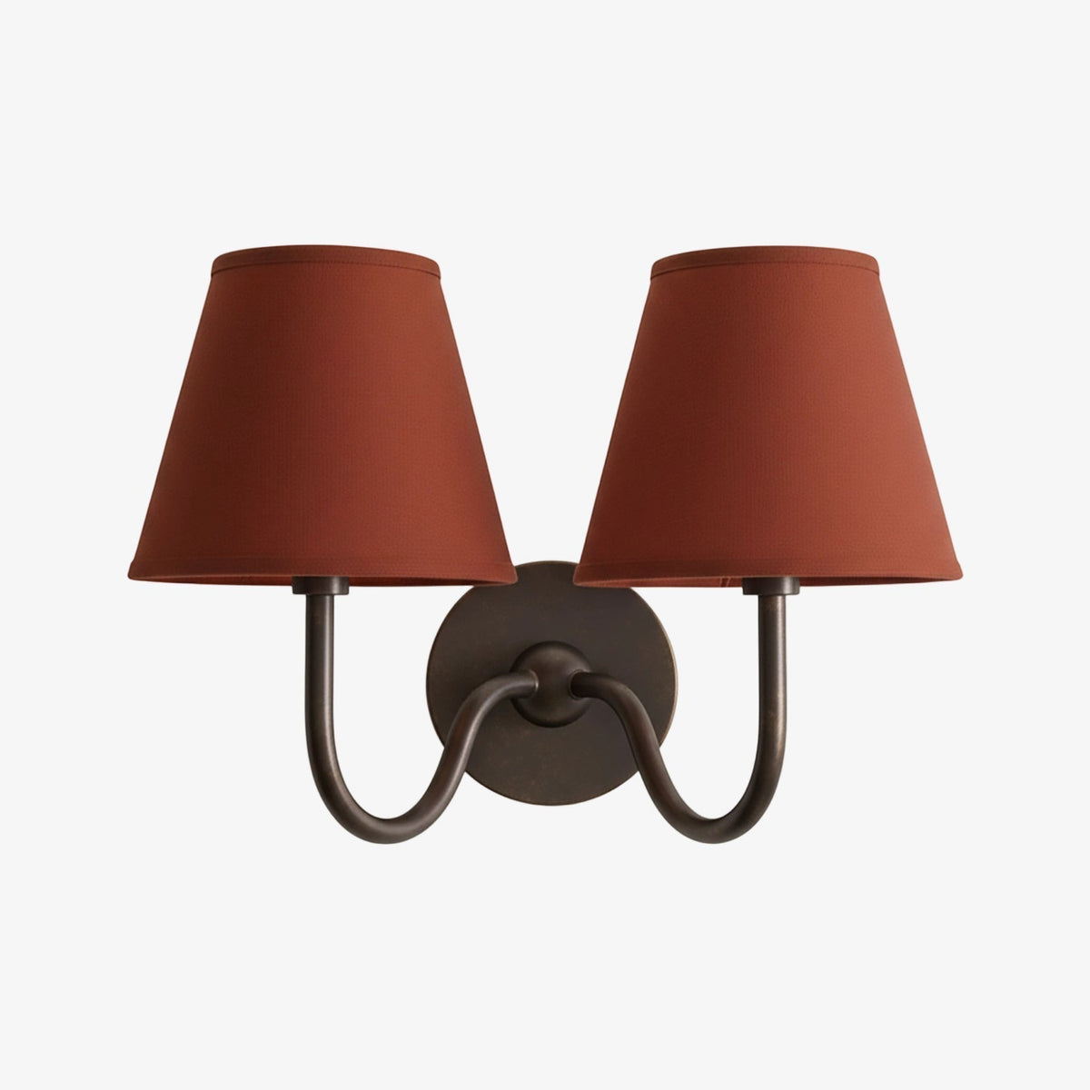 Wandlamp Linnen Kap Messing Armatuur Plissé of Glad Stof E12 Fitting Hardwired Decoratieve Verlichting | Sulvida