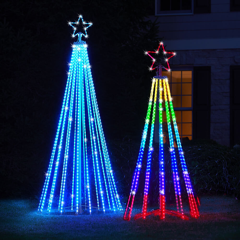 Kerstverlichting Boom LED Meerkleurig Buiten Lichtshow Animatie 150 LED IP44 Waterbestendig Tuin Decoratie | Sulvida