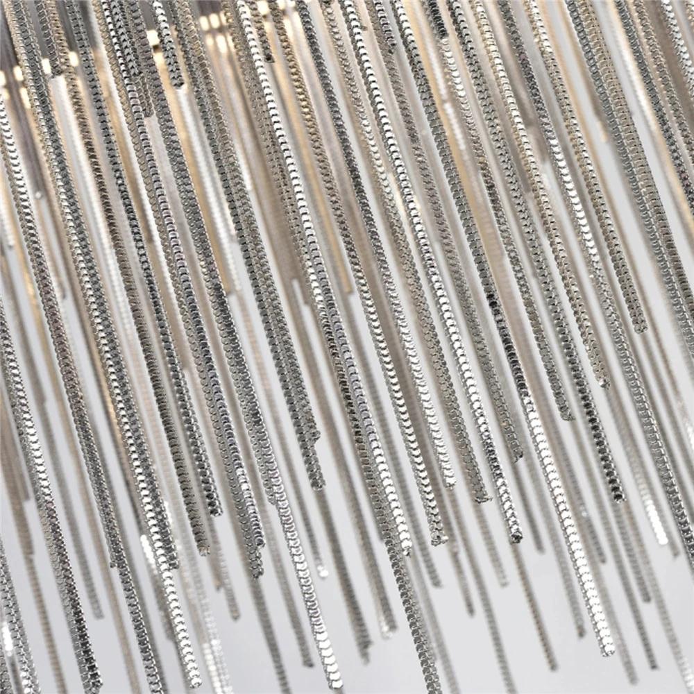Ronde hanglamp aluminium LED zilver modern design woonkamer eetkamer slaapkamer keuken instelbare lichtkleur | Sulvida
