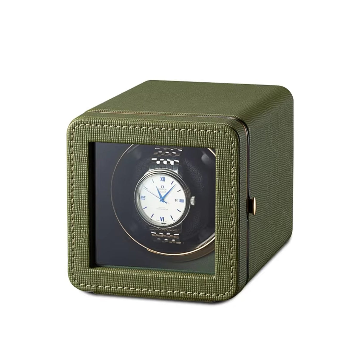 Horlogeopwinder Automatisch Zwart Groen Bruin Blauw Carbon met 5 Rotatiemodi USB-C Bediening Horloge Winder | Sulvida