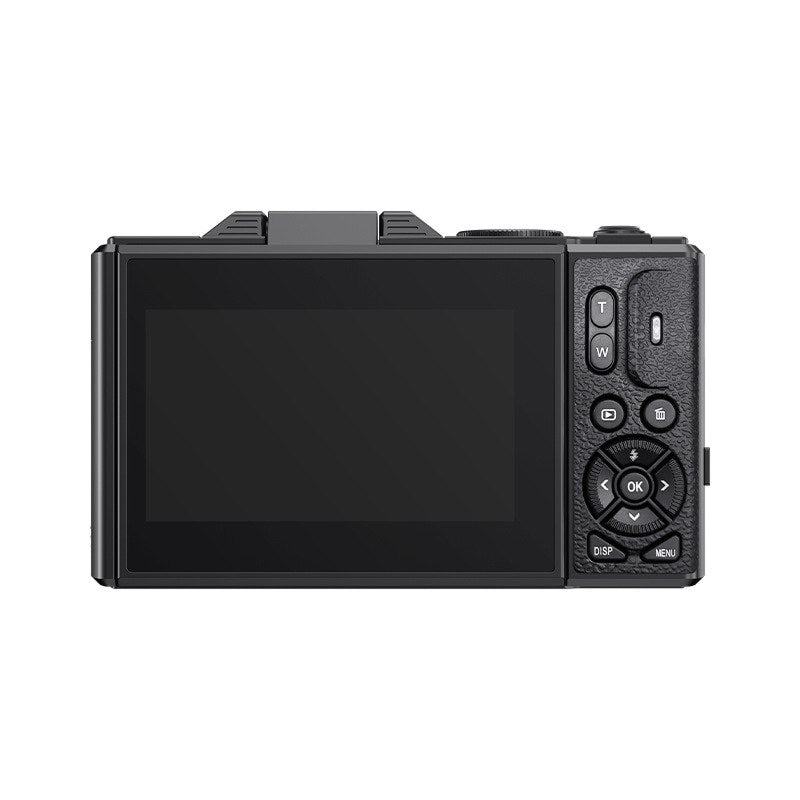 Caméra vlog numérique 4K avec zoom 18× et écran rabattable, caméscope vintage noir et blanc, compact, pour YouTube | Sulvida