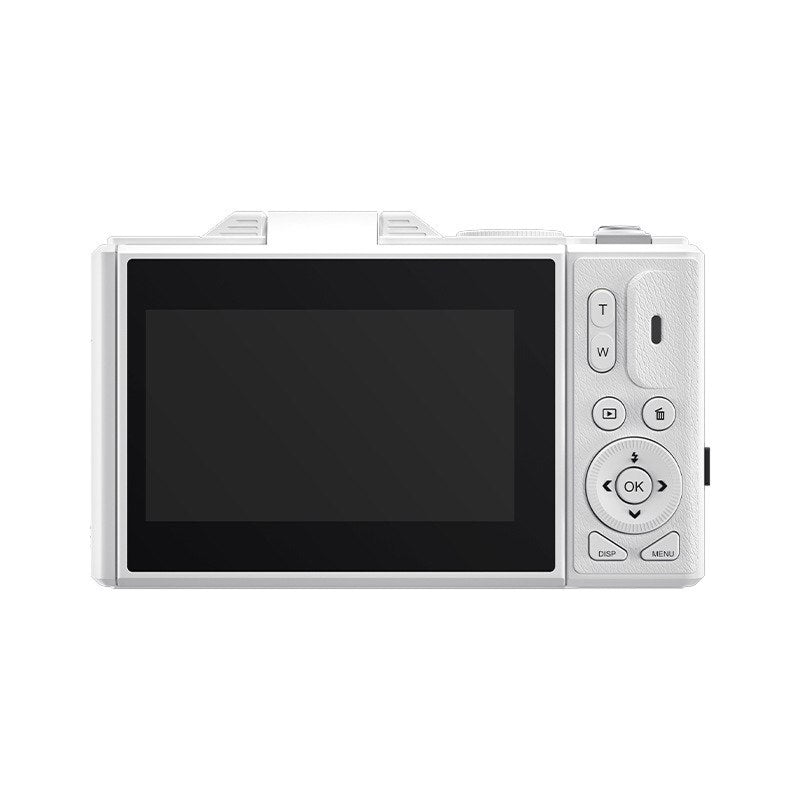 Caméra vlog numérique 4K avec zoom 18× et écran rabattable, caméscope vintage noir et blanc, compact, pour YouTube | Sulvida