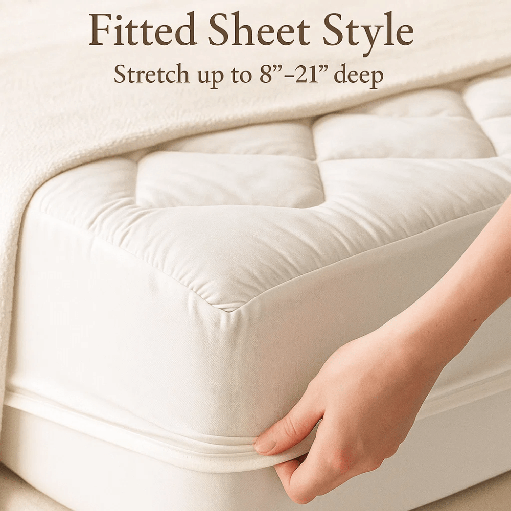 Koelend Topper voor Matras Comfortlaag Rugpijnverlichting Ademend Slaapcomfort Matrasbeschermer Luxe Bedtopper | Sulvida