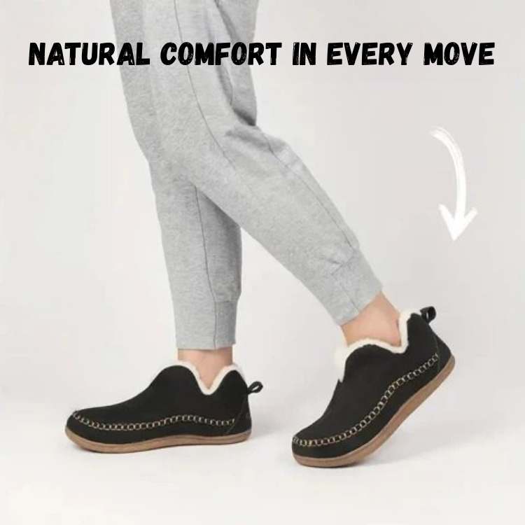 Barefoot pantoffels met orthopedische ondersteuning dames antislip warme sloffen herfst winter binnenschoenen | Sulvida
