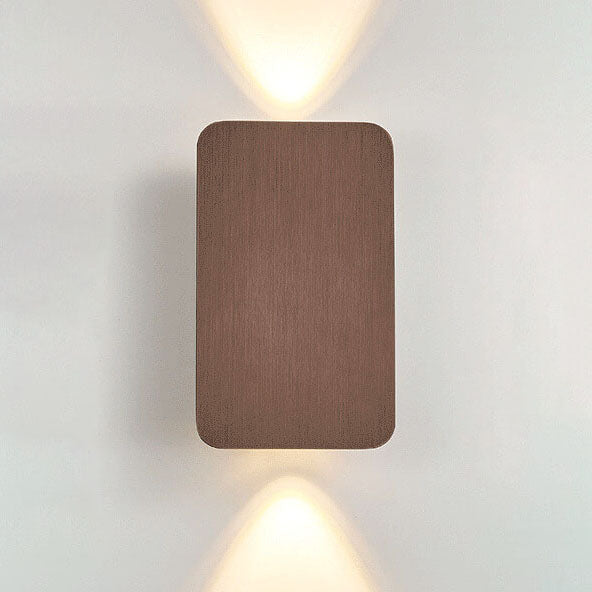 Minimalistische Wandlamp Aluminium 2-Lichts LED Rechthoekig Vlak Paneel Scandinavisch Interieur Gang Slaapkamer | Sulvida