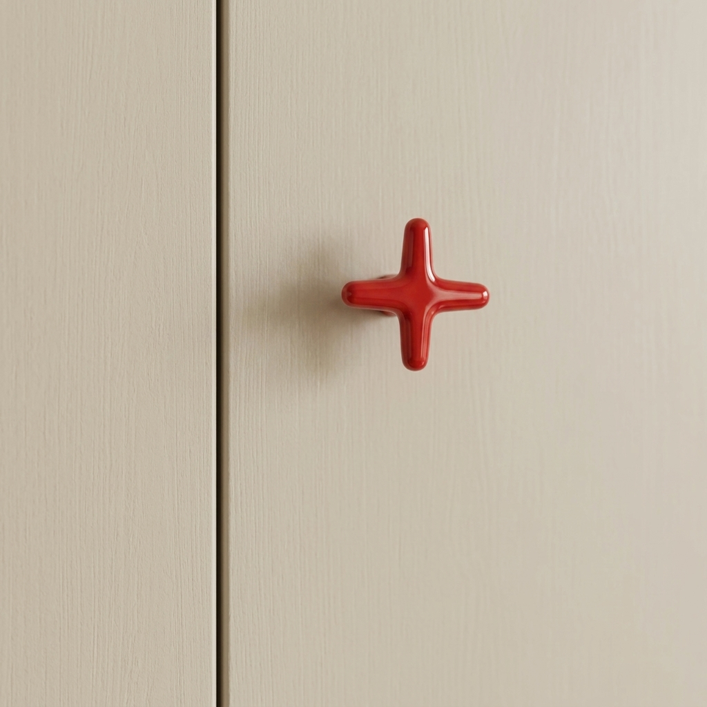 Kastgreep Rond Kruis Design Gekleurde Keukenknoppen voor Kasten en Meubels Decoratief Hardware Accessoire | Sulvida
