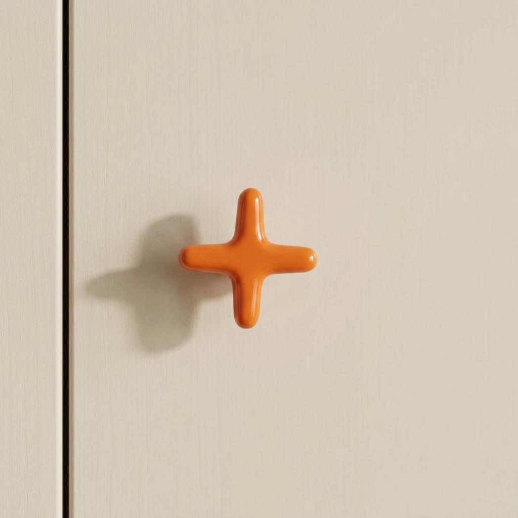 Kastgreep Rond Kruis Design Gekleurde Keukenknoppen voor Kasten en Meubels Decoratief Hardware Accessoire | Sulvida