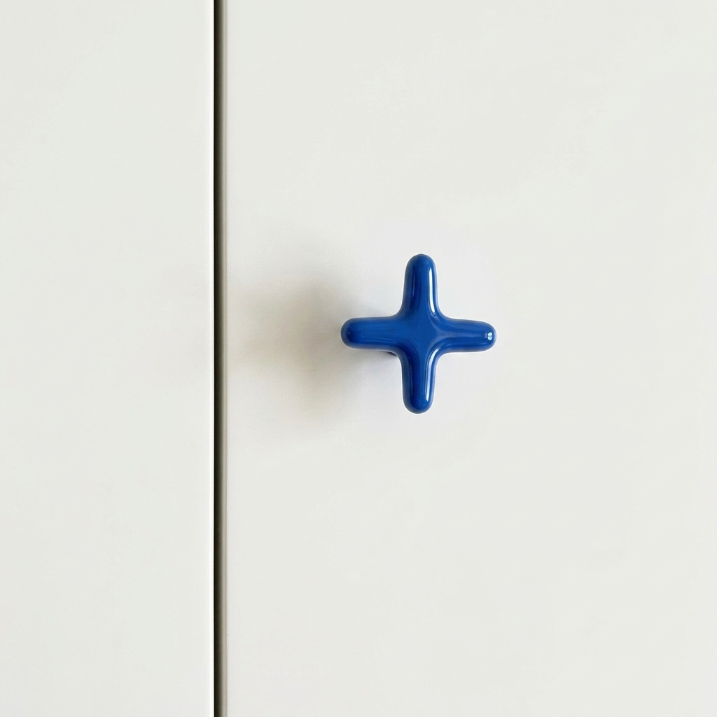 Kastgreep Rond Kruis Design Gekleurde Keukenknoppen voor Kasten en Meubels Decoratief Hardware Accessoire | Sulvida