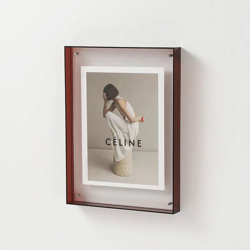 Kleurrijke Acryl Fotolijst 11-26 cm – Levendige Transparante Lijst voor Staand of Hangend | Sulvida