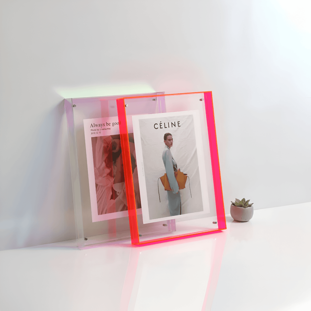 Transparante Acryl Fotolijst 11x14 - 26x35 cm Minimalistische Fotolijst Modern Design Wanddecoratie Interieur | Sulvida