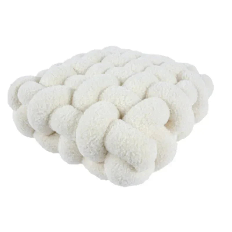 Geknoopt Zitkussen Pluche Vulling Diverse Kleuren Woonkamer Slaapkamer Kinderkamer Decoratief Kussen | Sulvida