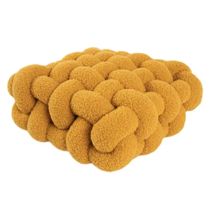 Geknoopt Zitkussen Pluche Vulling Diverse Kleuren Woonkamer Slaapkamer Kinderkamer Decoratief Kussen | Sulvida