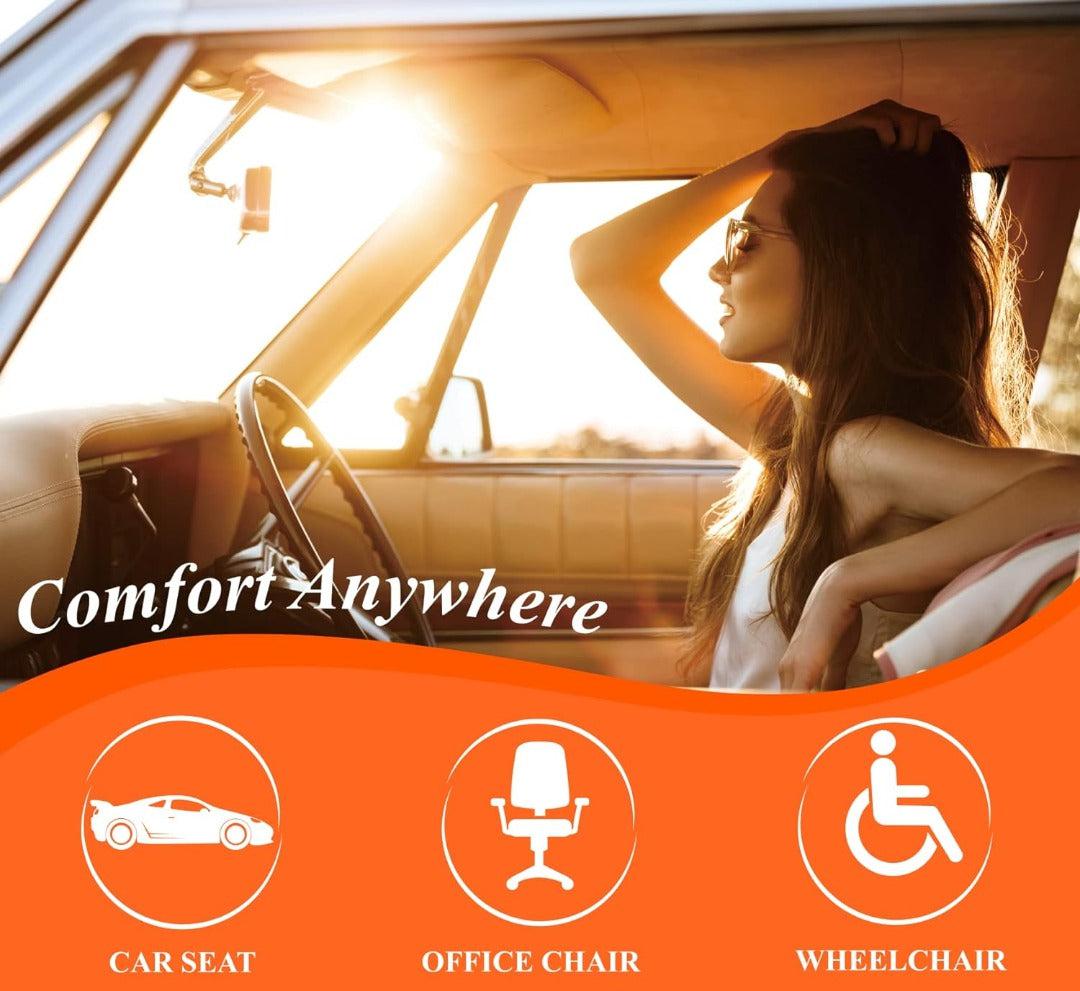 Ergonomisch Memory Foam Zitkussen Auto Stoel Comfort Drukverlagend Bureaustoel Kantoor Thuis Langdurig Zitten | Sulvida