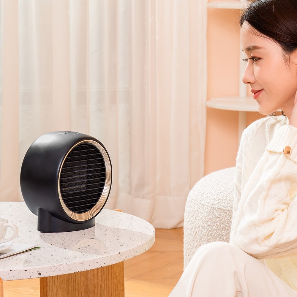Compacte Keramische Kachel Bureauverwarmer Twee Standen Stil Vlamvertragend Persoonlijke Ruimteverwarming Kantoor | Sulvida