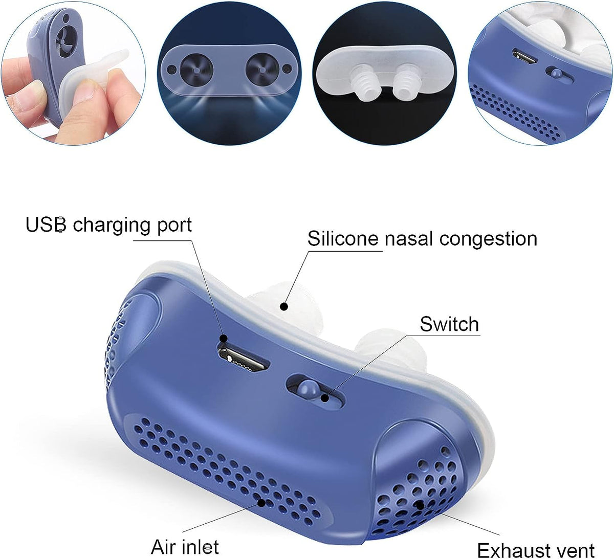 Micro Slaaphulp Anti-Snurk Neusclip Siliconen Ademsteun Comfort Compacte Reisvriendelijke Slaapverbetering | Sulvida