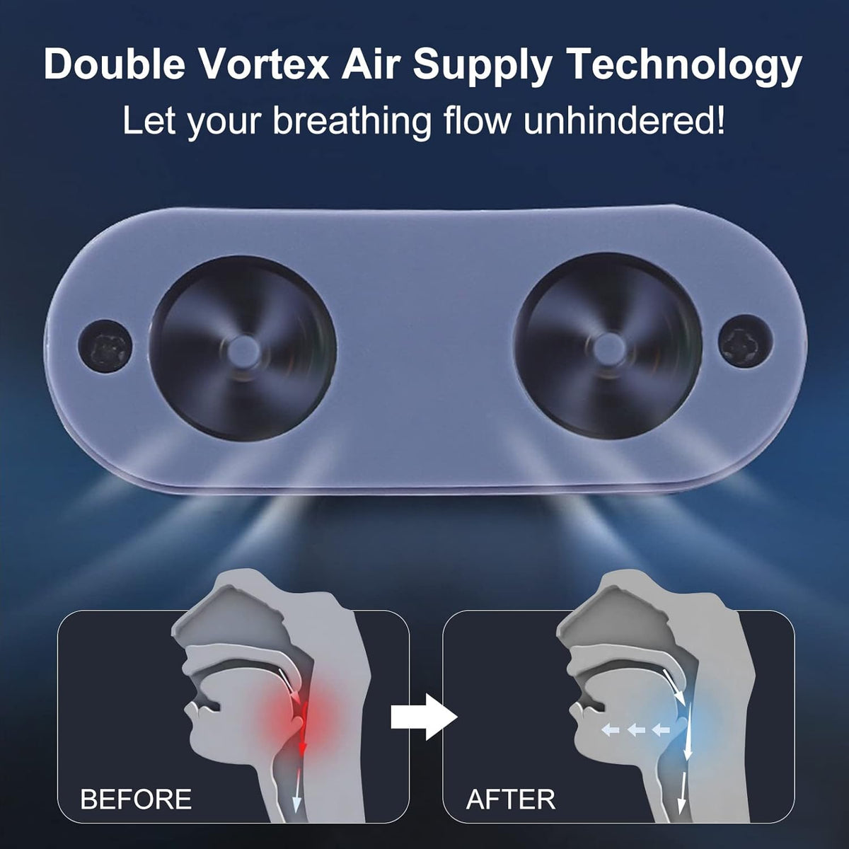 Micro-CPAP Antironktherapie Apparaat Draagbaar Oplaadbaar Luchtwegondersteuning Stil Nachtelijk Compact | Sulvida