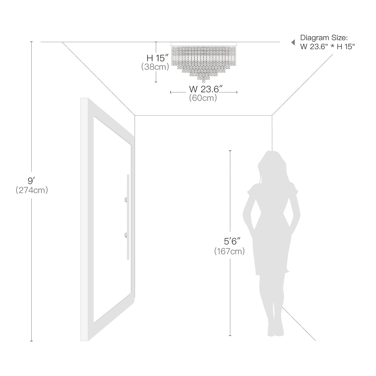 Kristallen plafondlamp rond chroom Ø30-60cm hangverlichting glamour slaapkamer woonkamer kroonluchter | Sulvida