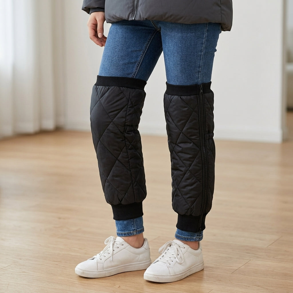 Thermische Kniebeschermer met Beschermhoes voor Warmte en Koude Therapie Pijnverlichting | Zwart Rood 60 cm 70 cm | Sulvida