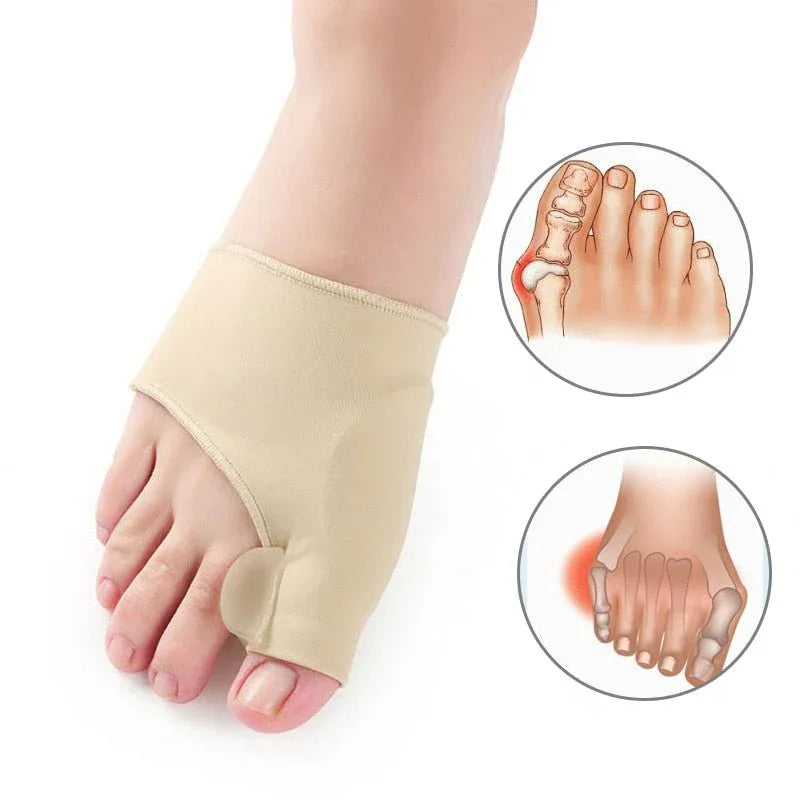 Hallux Valgus Correctiebrace Siliconen Teenspreiders Voetsteun Pijnverlichting Orthopedische Voetbraces | Sulvida
