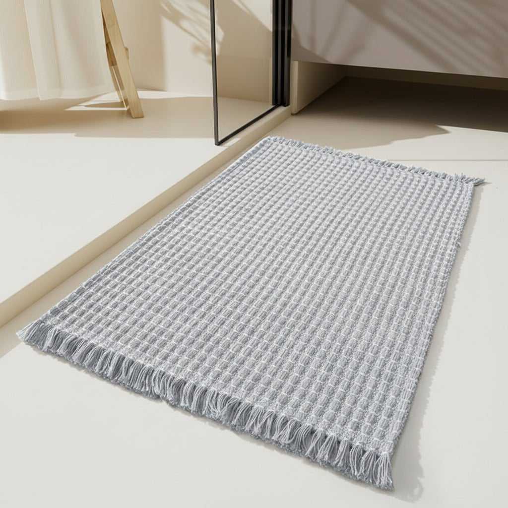 Badmat Microvezel Antislip 40x60 50x80 60x90 cm Absorberend Badkamermat Douchemat Zachte Vloermat Grijs Beige Zwart | Sulvida