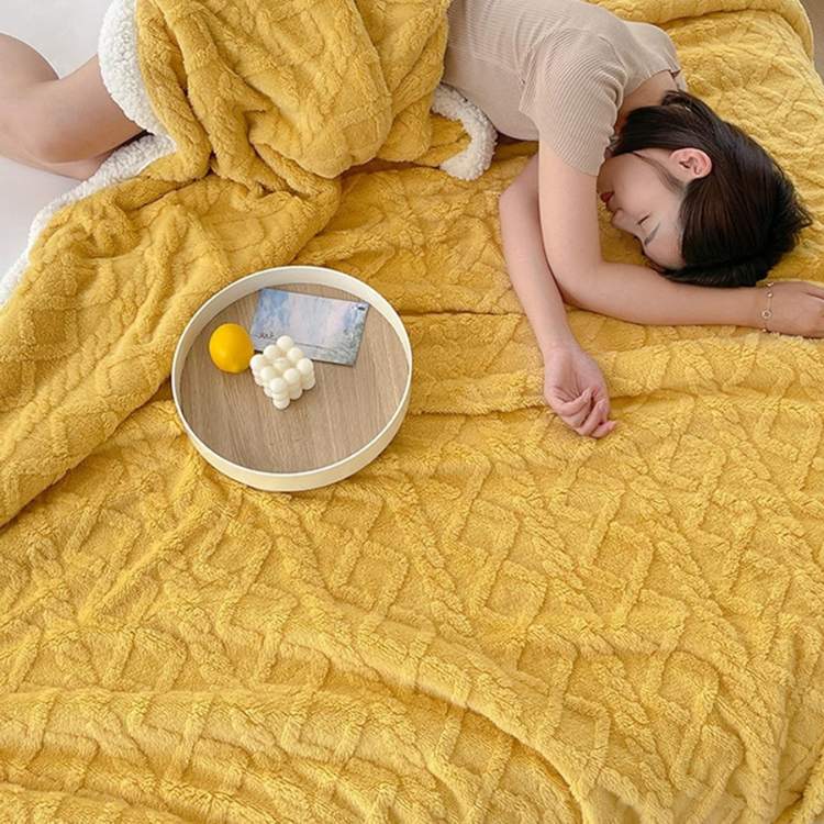 Verzwaarde Sherpaplaid Antraciet Grijs Bruin Beige Crème Roze Geel Groen Paars Warmte Comfort Rust Slaapkamer | Sulvida