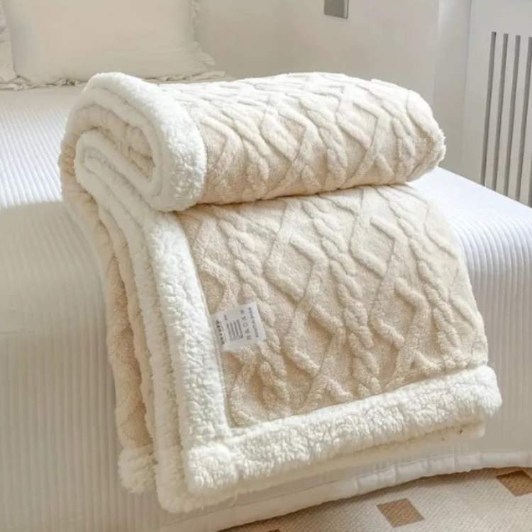 Verzwaarde Sherpaplaid Antraciet Grijs Bruin Beige Crème Roze Geel Groen Paars Warmte Comfort Rust Slaapkamer | Sulvida