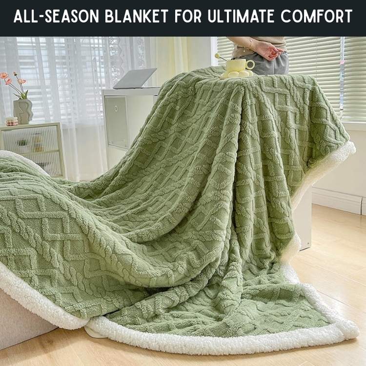 Verzwaarde Sherpaplaid Antraciet Grijs Bruin Beige Crème Roze Geel Groen Paars Warmte Comfort Rust Slaapkamer | Sulvida