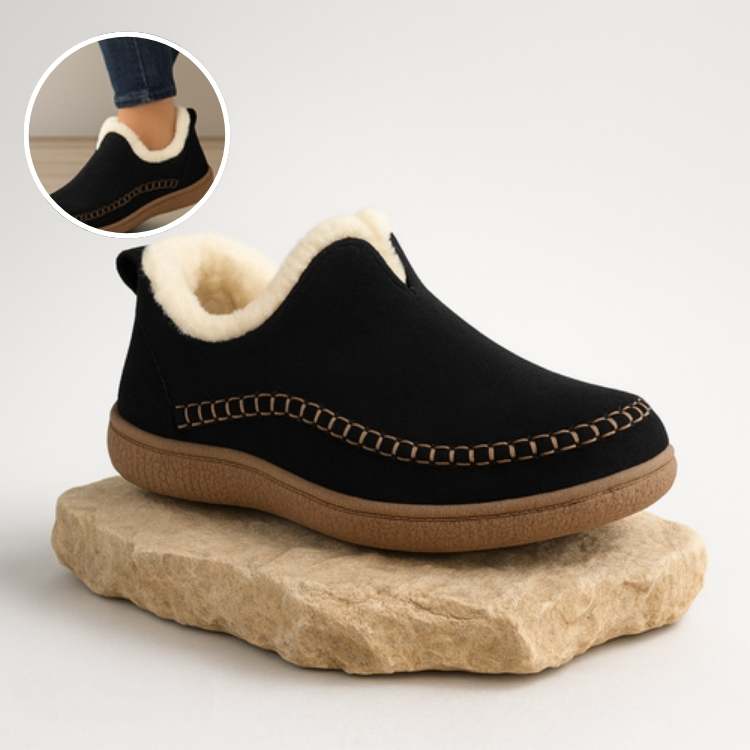 Orthopedische pantoffels met fleecevoering warm winterschoeisel antislip voor indoor comfort en dagelijks gebruik | Sulvida