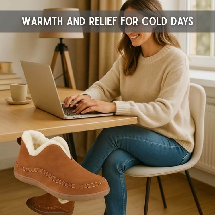 Orthopedische pantoffels met fleecevoering warm winterschoeisel antislip voor indoor comfort en dagelijks gebruik | Sulvida