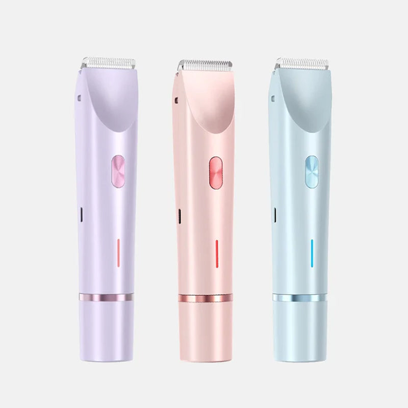 Épilateur et rasoir pour femme, rechargeable, tondeuse pour la zone du bikini, le visage et le corps, électrique, épilation indolore | Sulvida