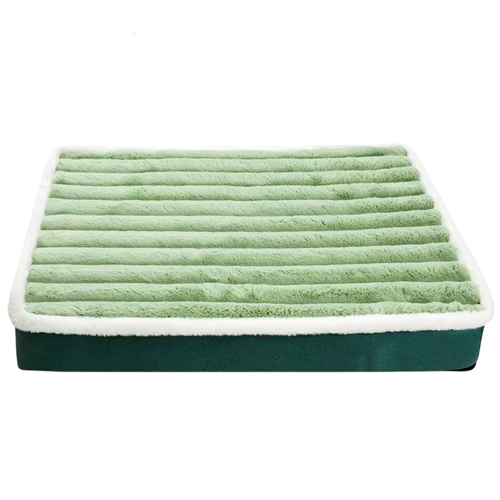 Coussin orthopédique pour chien en mousse alvéolée avec dessous antidérapant – Housse lavable avec fermeture éclair en L pour plus de confort | Sulvida