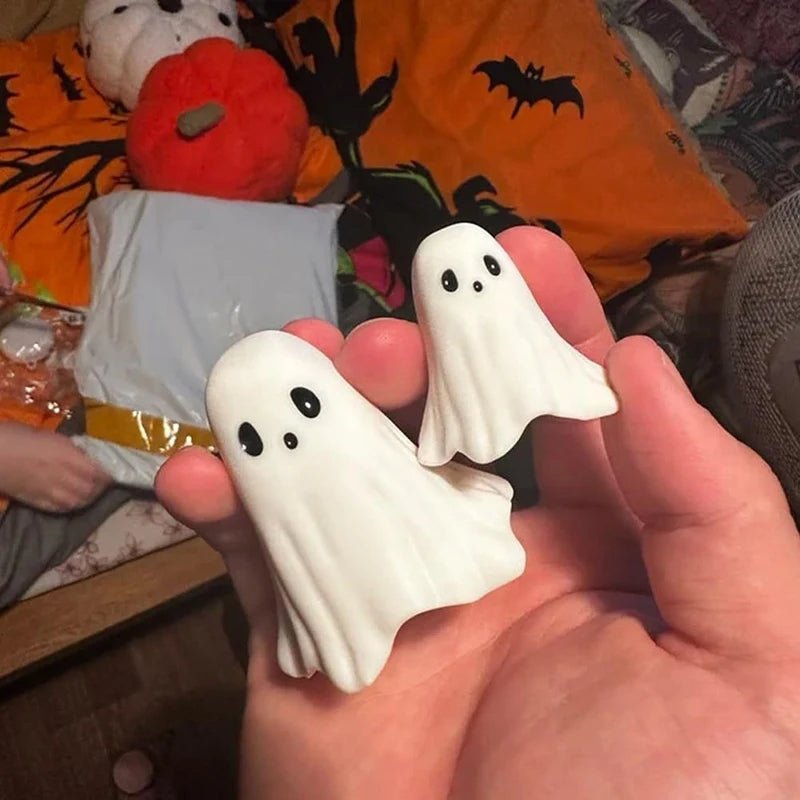 Decoratief Spookbeeld Hars Wit Humorvolle Wooninterieur Figuur Tafelornament Halloween Decoratie Sculptuur | Sulvida