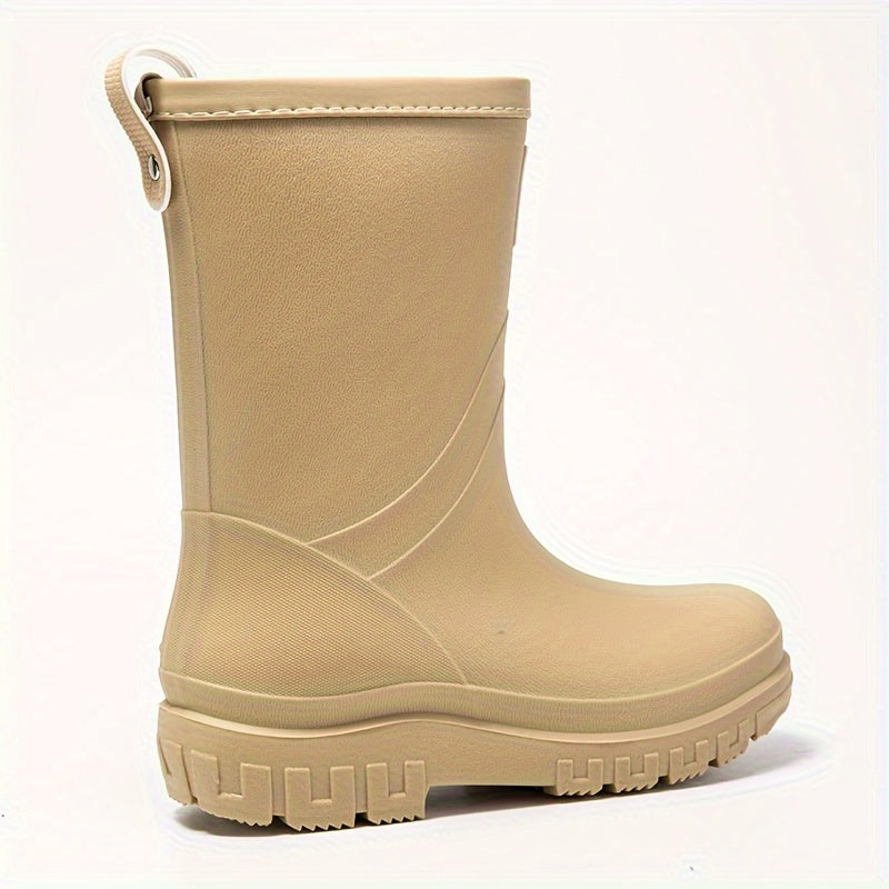 Bottes de pluie imperméables pour femme, doublure en polaire, chaussures d’hiver à enfiler, chaudes et doublées, après-ski confortables | Sulvida