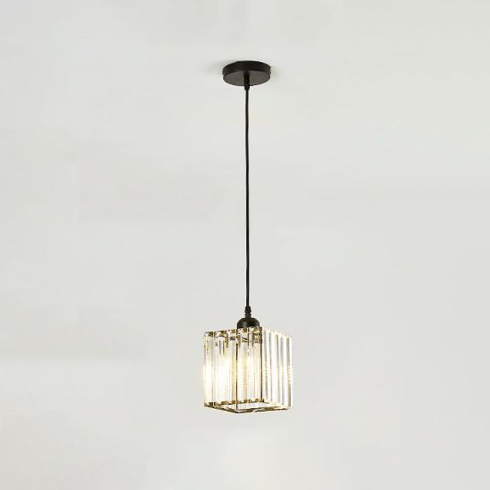 Hanglamp Cilindervormig Glas Zwart of Goud Modern Design Woonkamer Eetkamer Slaapkamer Verstelbaar Snoer | Sulvida