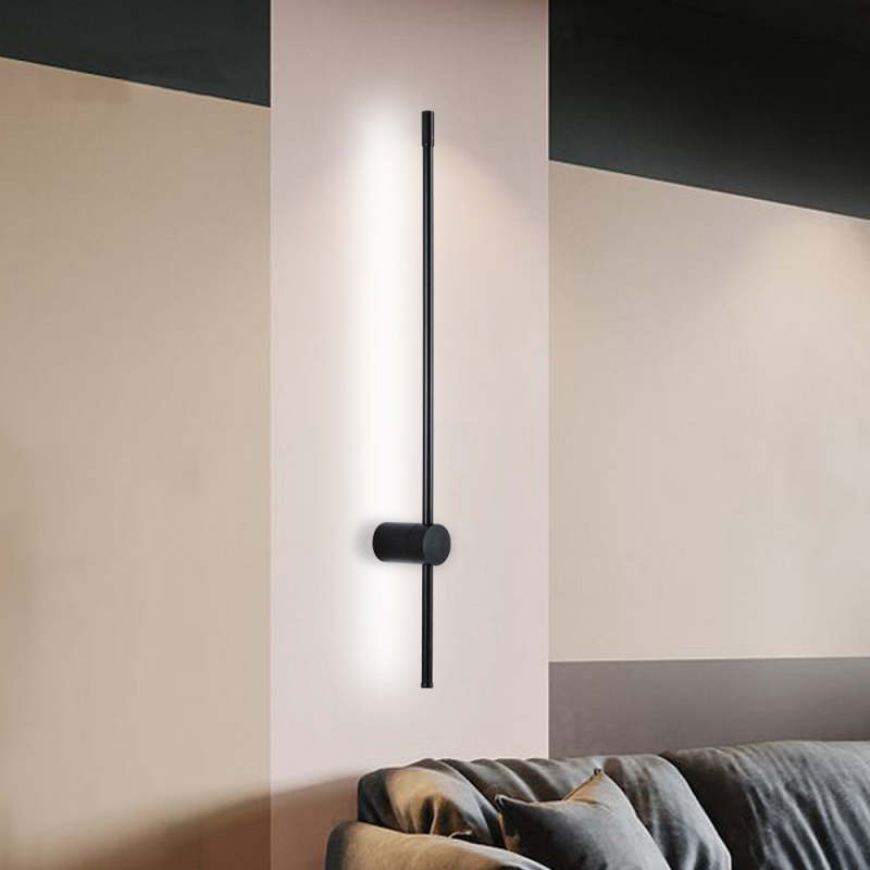 LED Wandlamp Minimalistische Leeslamp Metaal Zwart Goud Slaapkamer Woonkamer Modern Design Sfeerverlichting | Sulvida