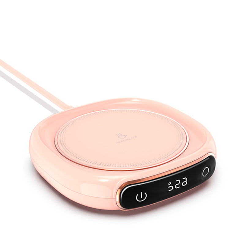 Chauffe-boisson USB rond et compact pour café et thé, bureau et télétravail, garde les boissons au chaud, chauffe-tasse | Sulvida