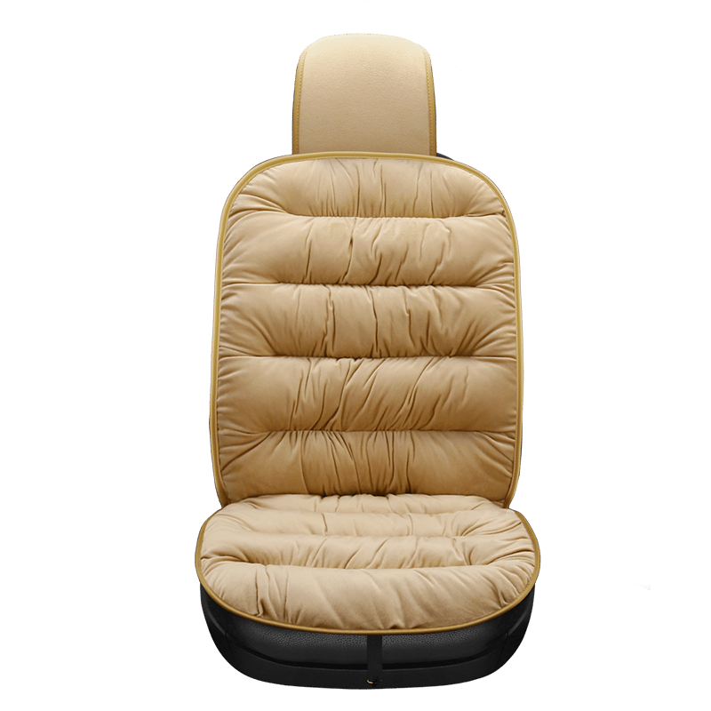Autostoelkussen Met Korte Pluche Vulling – Zachte Stoelbekleding Voor Comfortabel Autorijden | Sulvida