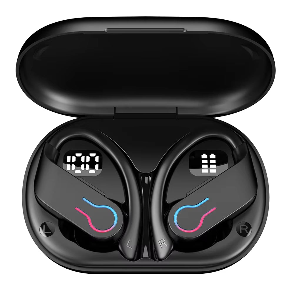 Écouteurs intra-auriculaires sans fil Bluetooth étanches IPX7, casque de sport, autonomie de 200 heures, maintien ferme | Sulvida