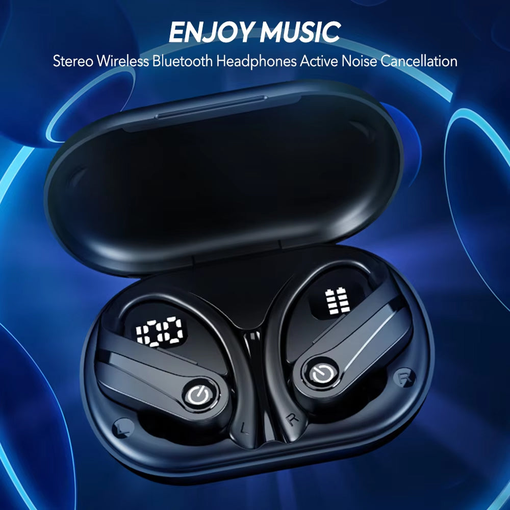 Écouteurs intra-auriculaires sans fil Bluetooth étanches IPX7, casque de sport, autonomie de 200 heures, maintien ferme | Sulvida